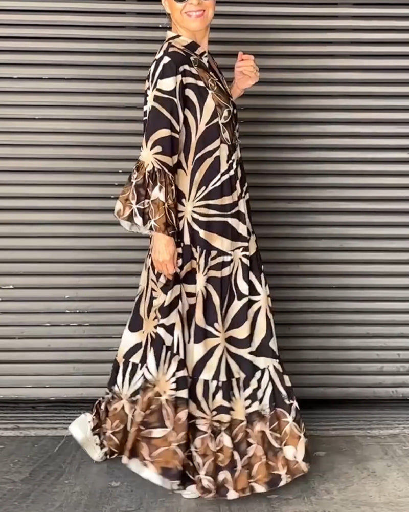 Anika™ - Robe de vacances imprimée décontractée