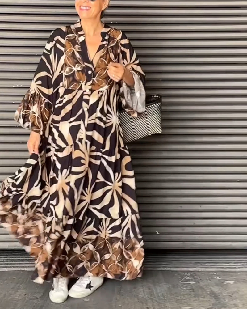 Anika™ - Robe de vacances imprimée décontractée