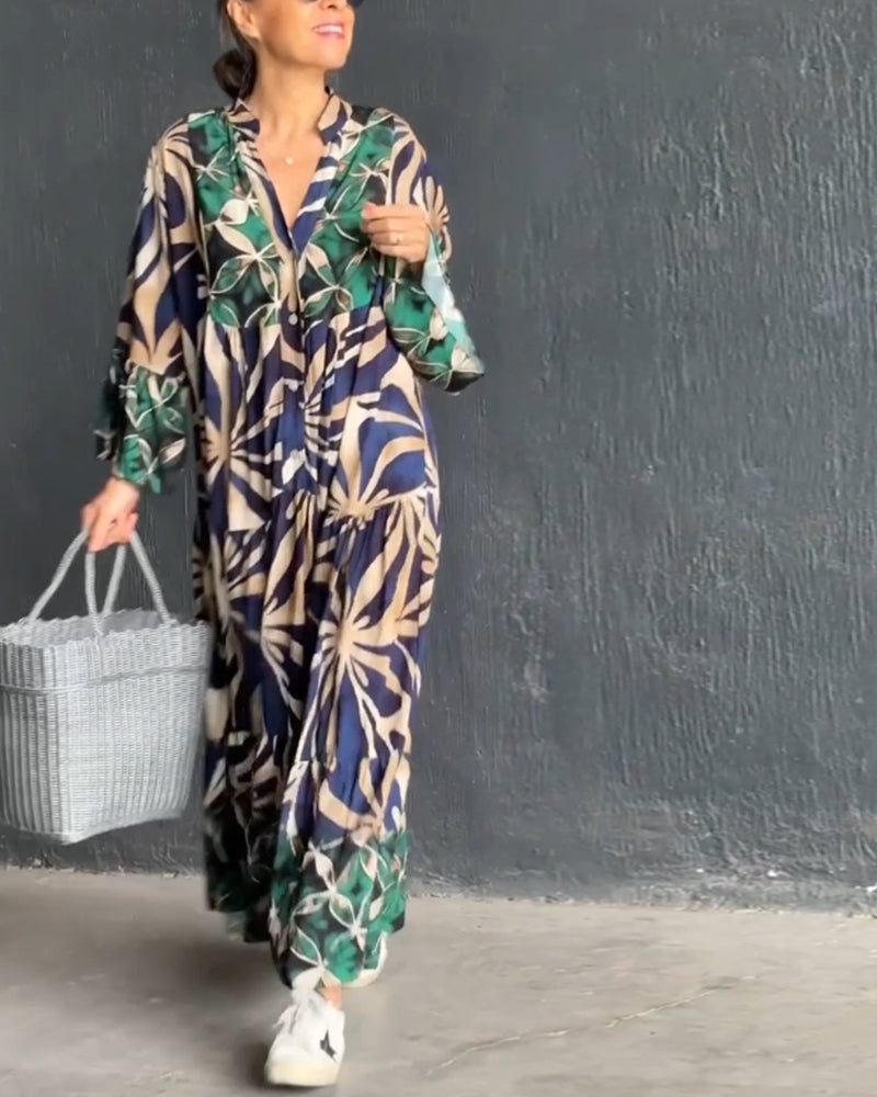 Anika™ - Robe de vacances imprimée décontractée
