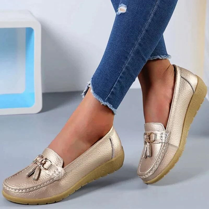 Heliora™ - Mocassins en Cuir Confort Orthopédique – L’Élégance Naturelle à Chaque Pas