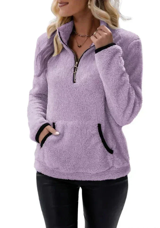 Bénédicte™ - Pull Sherpa Doux et Confortable