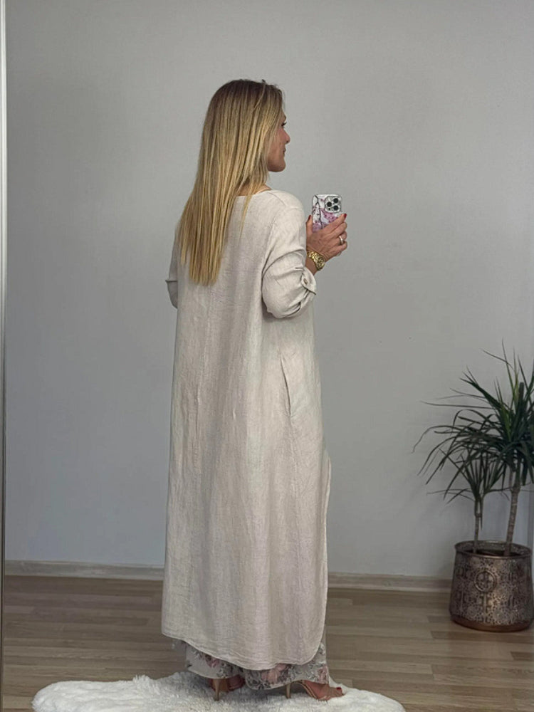 Ulina™ - Ensemble Décontracté avec Top Irrégulier et Pantalon à Jambes Larges