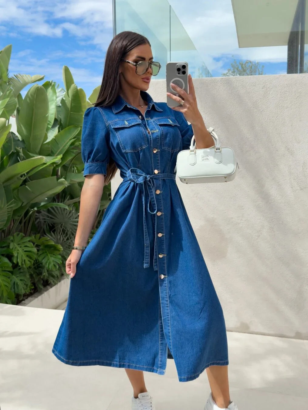 Daphne™ - Robe en denim Sunshine