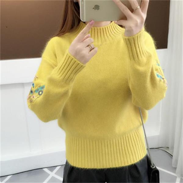 Andrée™ - Pull Brodé de Fleurs Épais