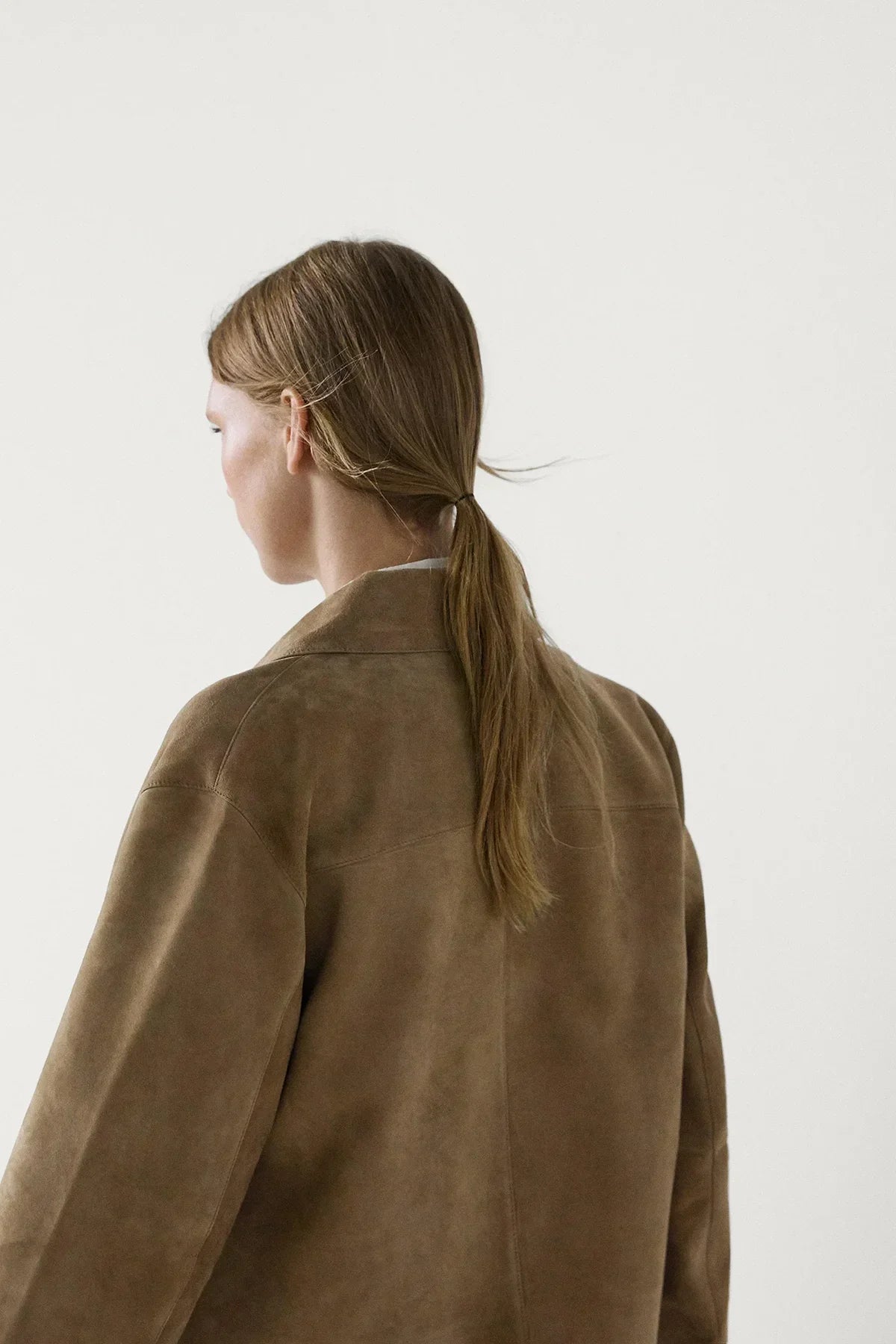 Aveline™ - Veste en Cuir Suédé avec Poches