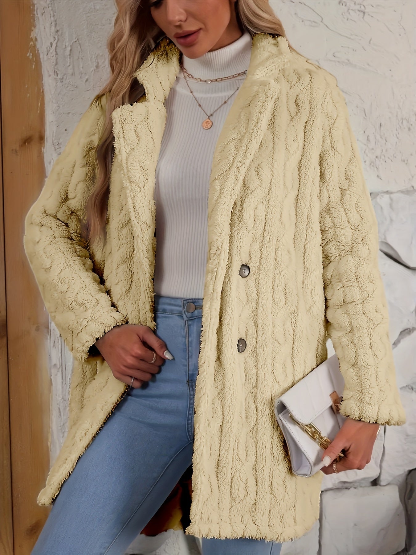 Léa™ - Manteau en fausse fourrure pour femme