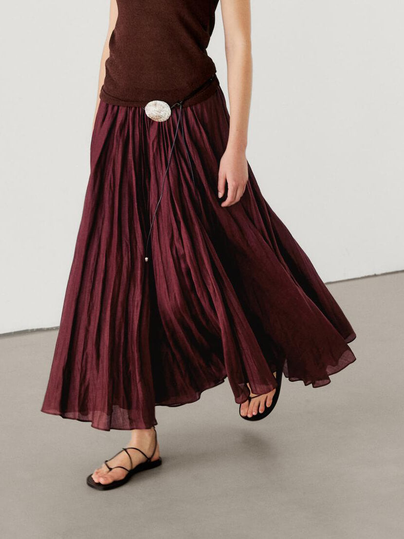 Mirjam™ - Ensemble Pull Oversize et Jupe en Mélange de Mohair