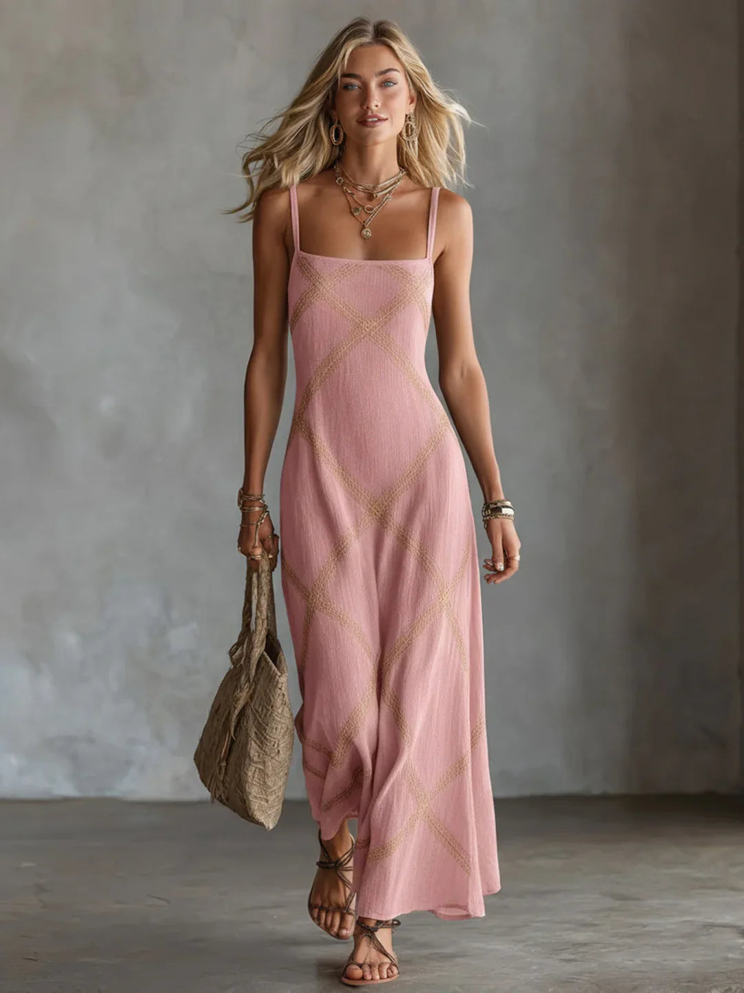 Caelia - Robe longue femme bohème sans manches