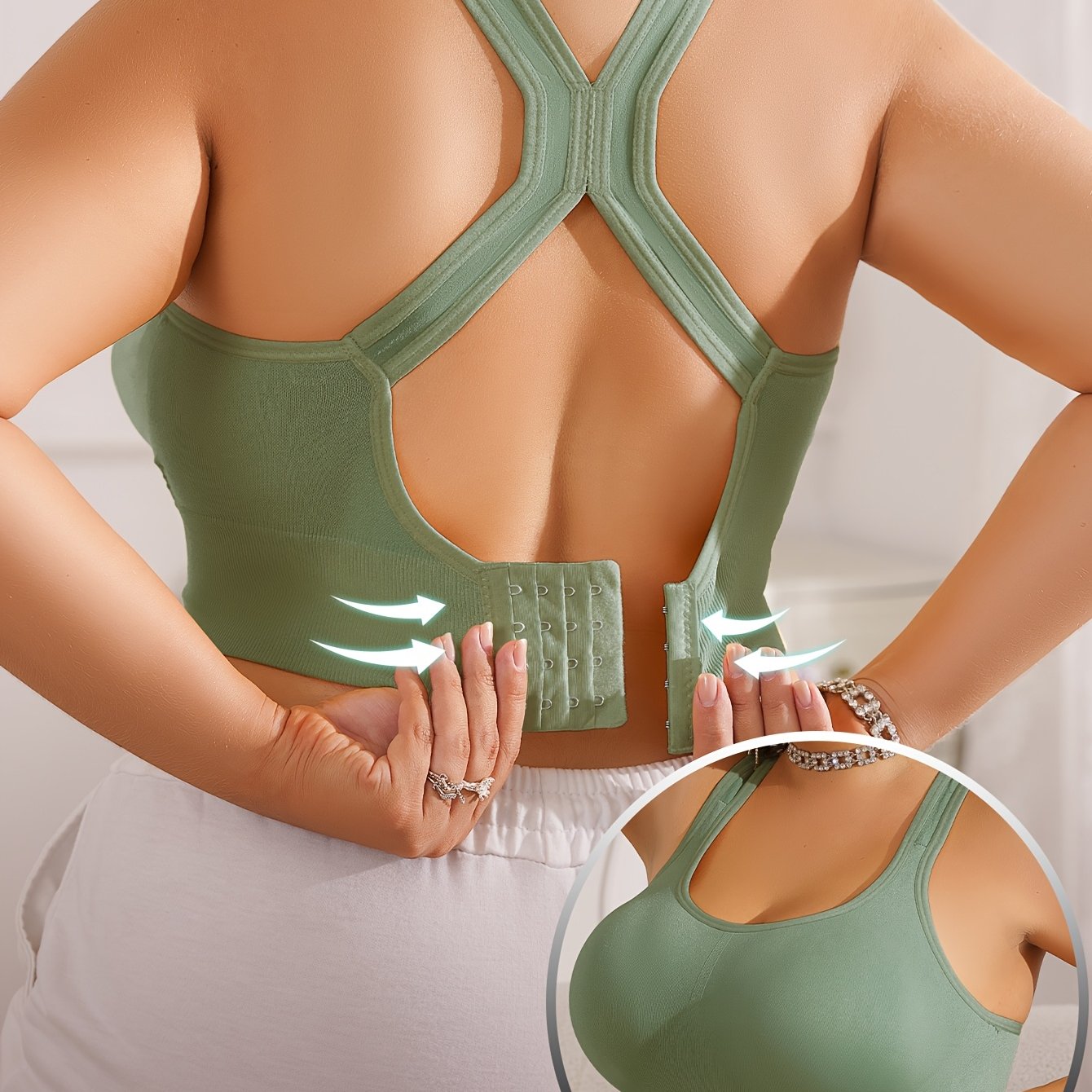 Vittoria™ - Brassière Sportive Grande Taille avec Coussinets Amovibles et Bretelles Réglables