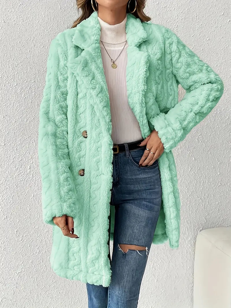 Léa™ - Manteau en fausse fourrure pour femme
