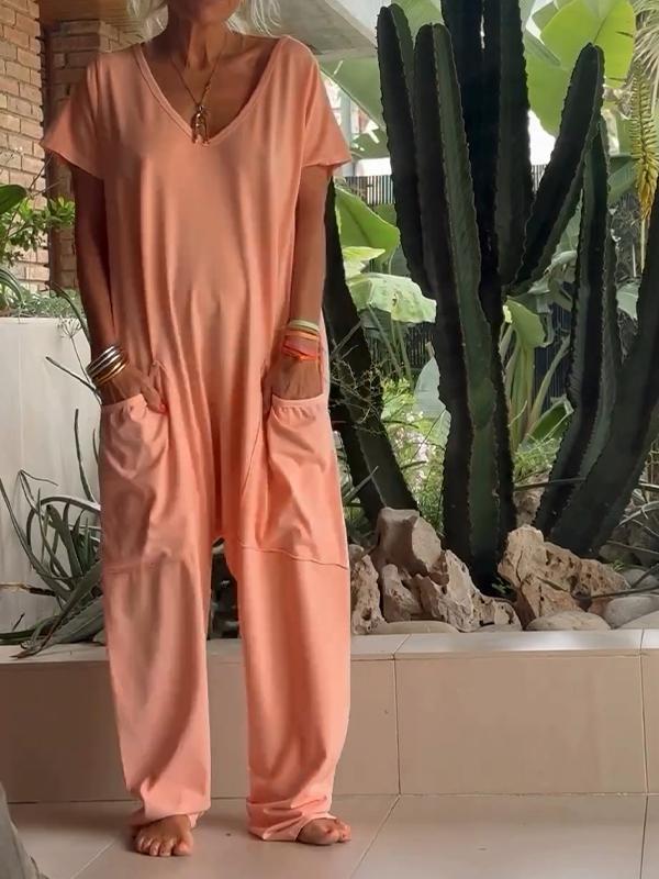 Zaria™ - Combinaison Élégante à Col V : Un Style Simple, Sophistiqué et Polyvalent