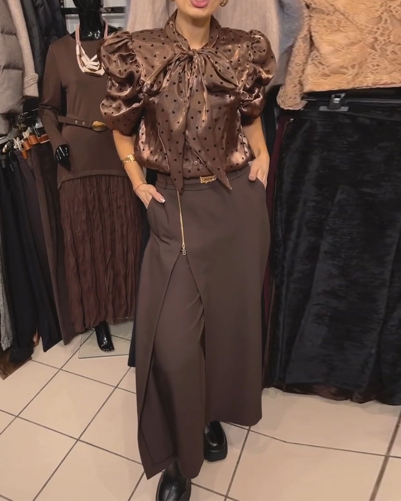 Oravelline™ - Pantalon Élégant à Fermeture Zippée Moderne