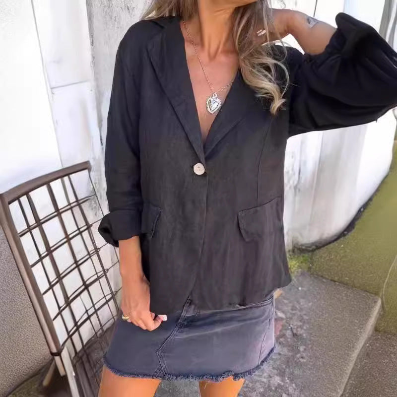 Seychelle™ - Blazer Léger en Coton et Lin