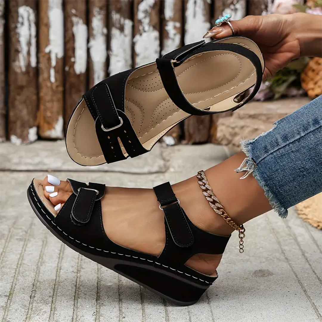 Nolwenn™ - Sandales Sport à Talon Compensé Confortables et Élégantes