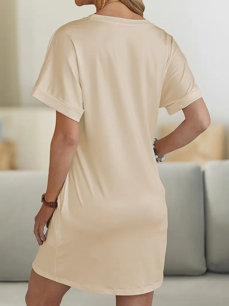 Milia™ - Robe Décontractée Cœurs Graphiques – Élégance Cool & Confort Absolu