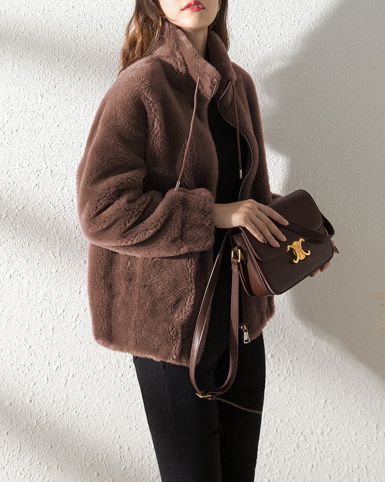 Lune™ - Manteau Matelassé à Col Montant