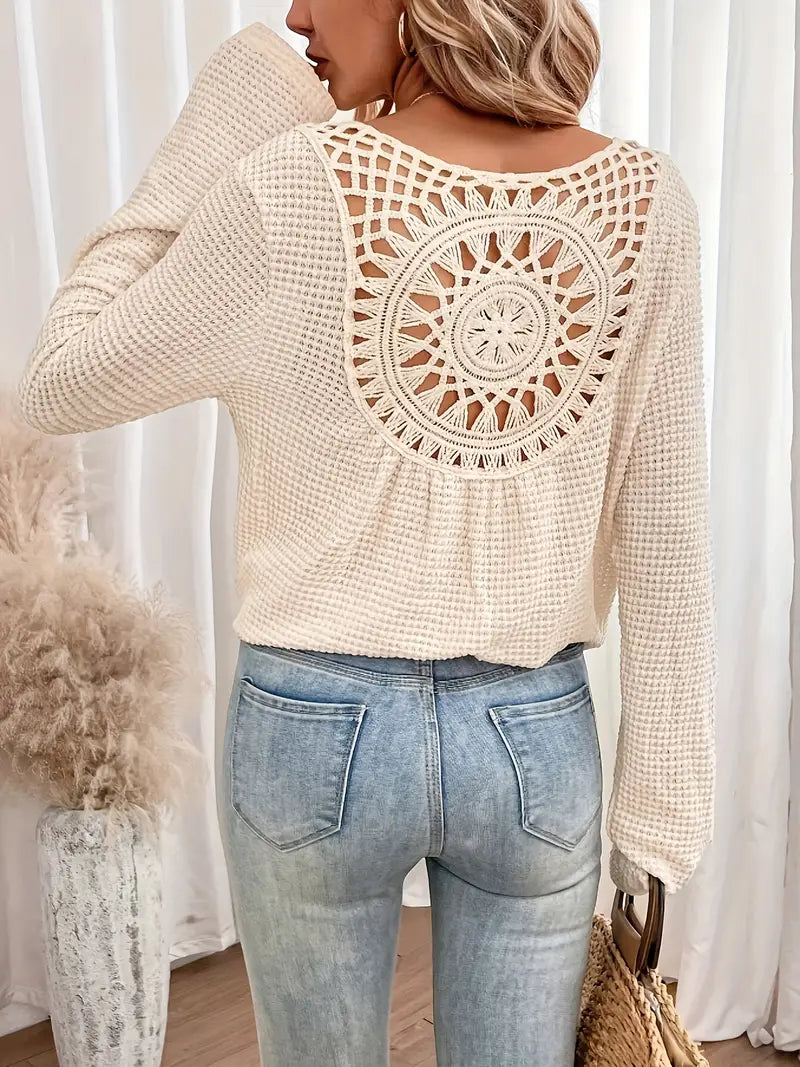 Belen™ - Blouse élégante de style Ibiza avec décolleté en V