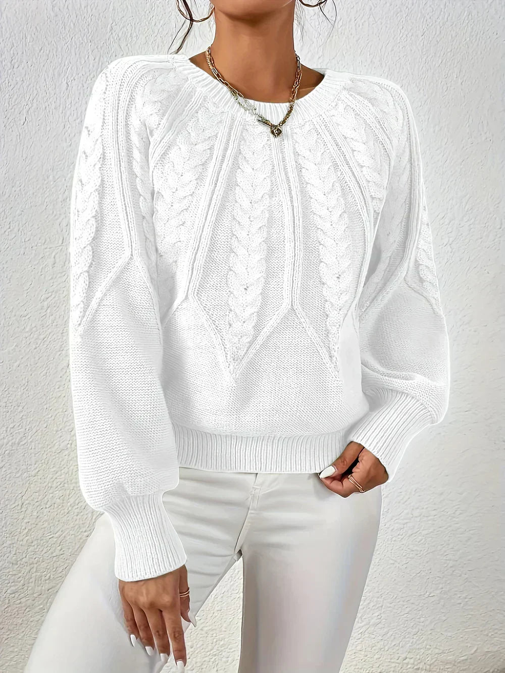Cezanne™ - Pull épais à manches bouffantes pour femme