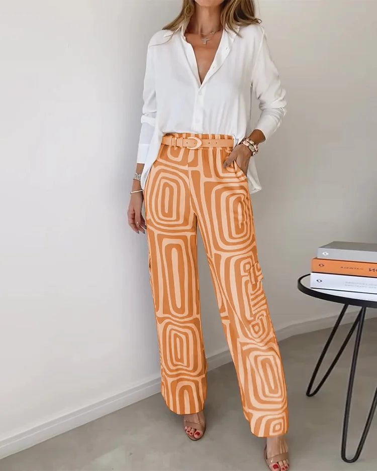 Aliona™ - Ensemble Élégant avec Ceinture Offerte