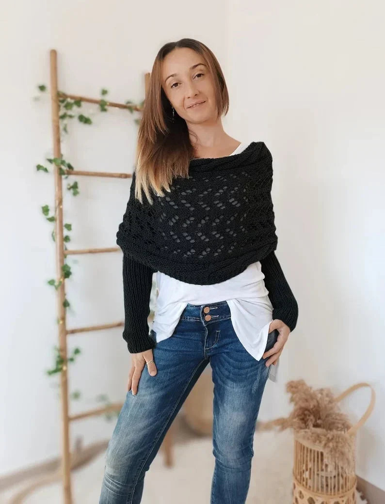 Alyssa™ - Châle en tricot boho – Flatteur et confort