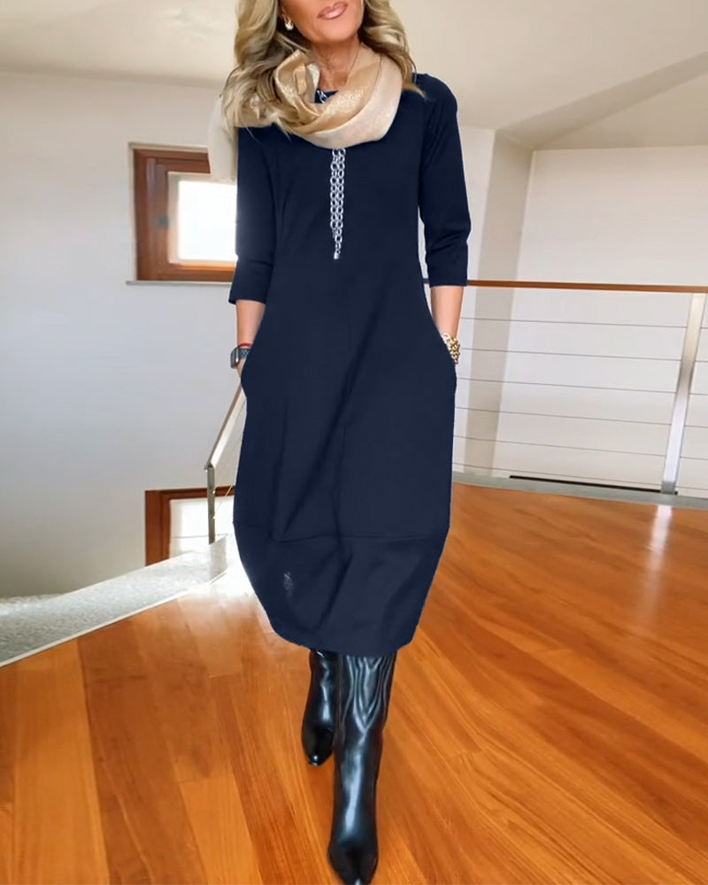 Inès™ - Robe Maxi Vintage Élégante et Confortable