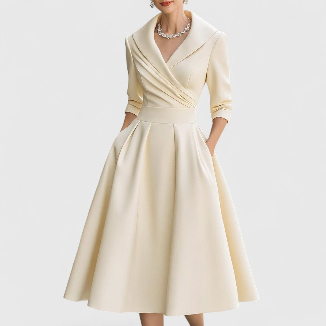 Marisena - Robe Midi Élégante et Féminine