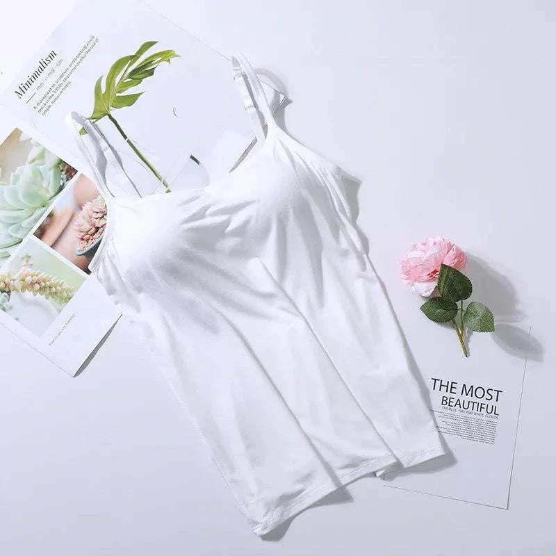 Noura™ - Camisole avec soutien-gorge intégré et coussin