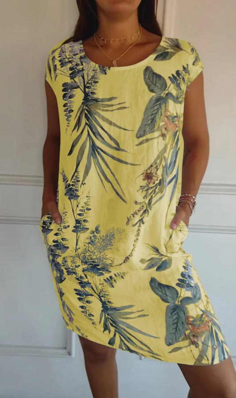 Kaevyn - Robe femme fluide à imprimé jardin