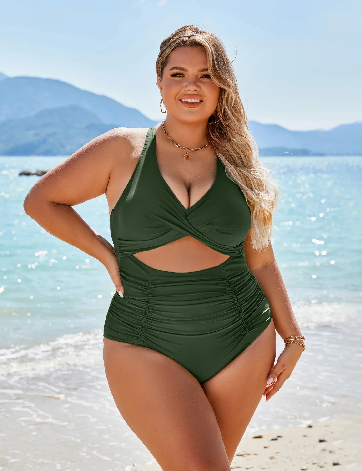 Samara™ - Maillot de Bain Une Pièce à Découpes Froncées
