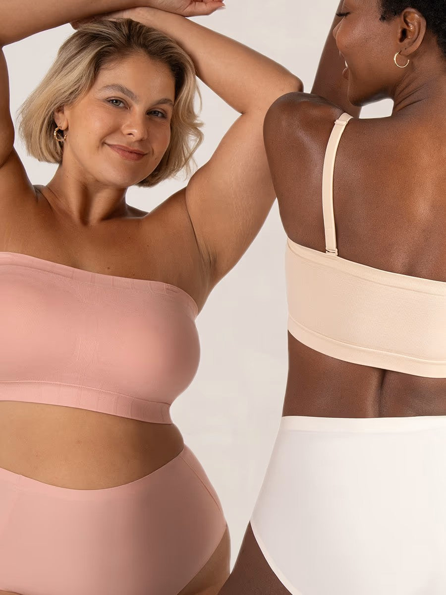 Lysena - Soutien-gorge bandeau sans bretelles ajustable avec confort sans fil