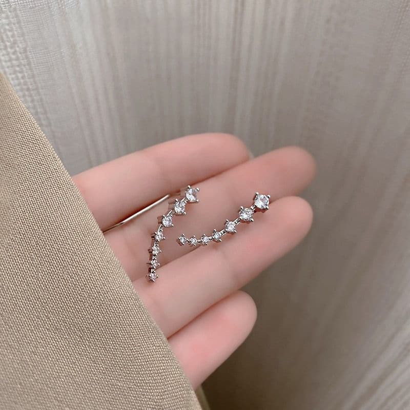 Océane™ - Boucles d'oreilles sept étoiles scintillantes