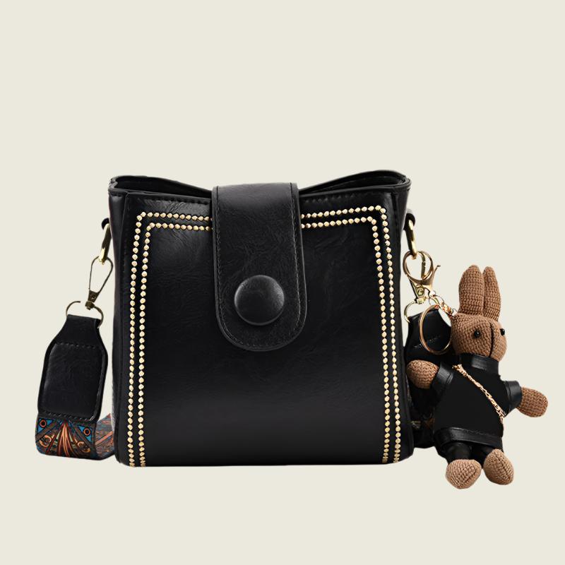 Marguerite™ - Sac Carré Rétro en PU Souple pour Femmes