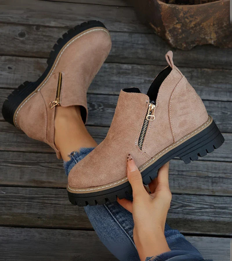 Heliviane™ - Bottines orthopédiques confortables pour femme avec semelle compensée