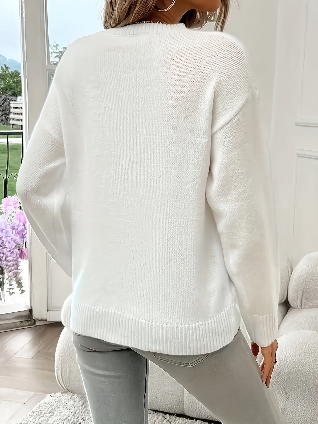 Madelyn™ - Pull Cœur Géométrique Élégant