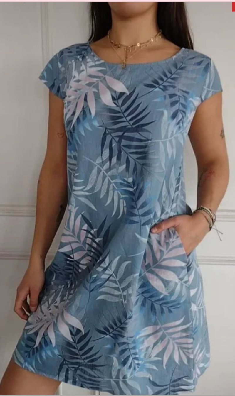 Kaevyn - Robe femme fluide à imprimé jardin