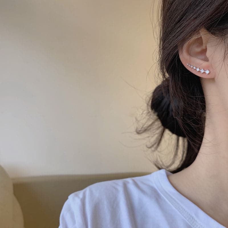 Océane™ - Boucles d'oreilles sept étoiles scintillantes