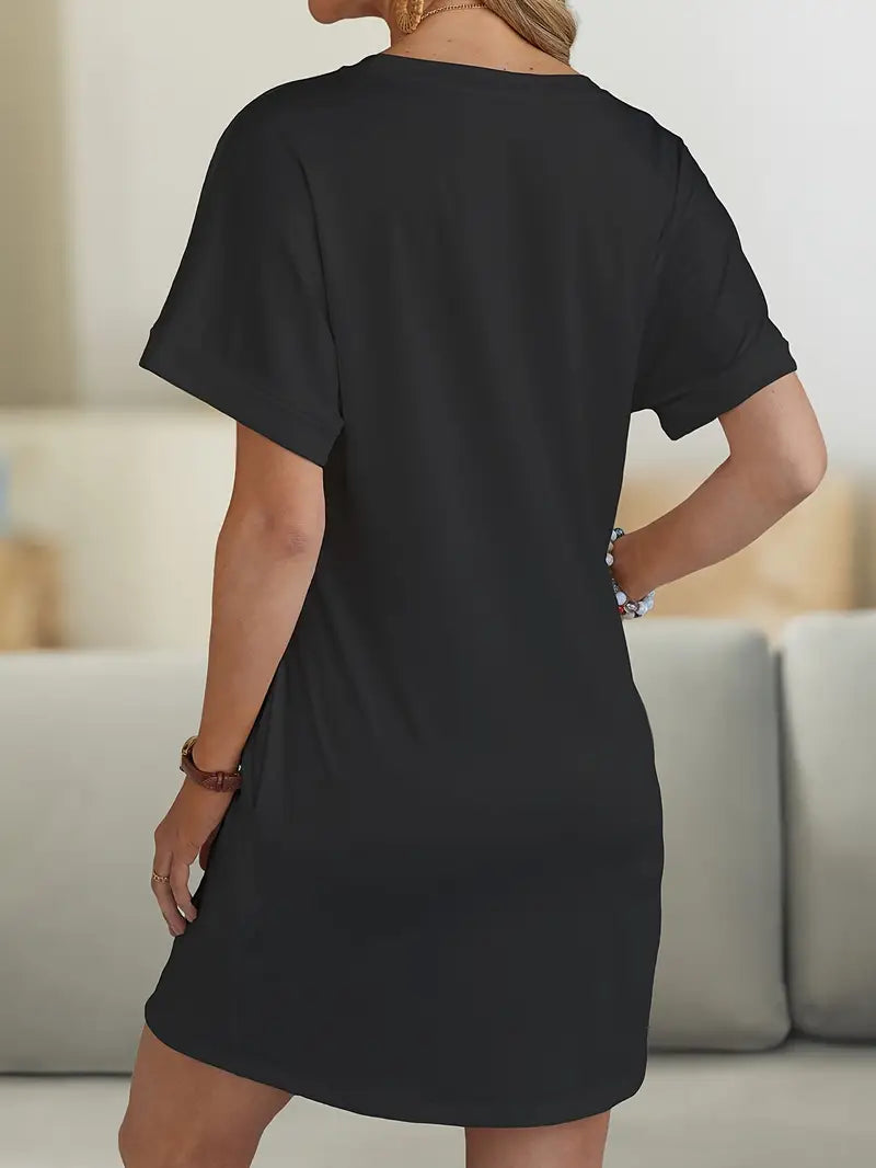 Milia™ - Robe Décontractée Cœurs Graphiques – Élégance Cool & Confort Absolu
