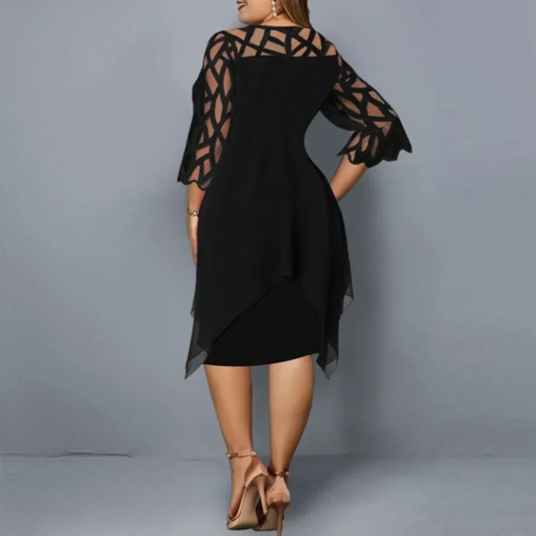 Laurienne™ - Robe Midi Fluide Grande Taille