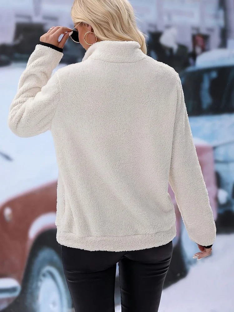 Bénédicte™ - Pull Sherpa Doux et Confortable