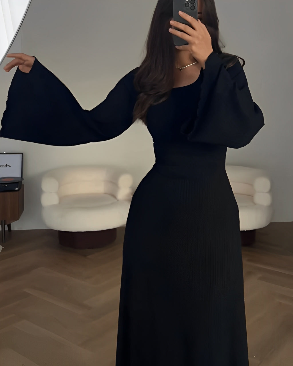 Sandrine™ - Robe Maxi Élégante en Maille