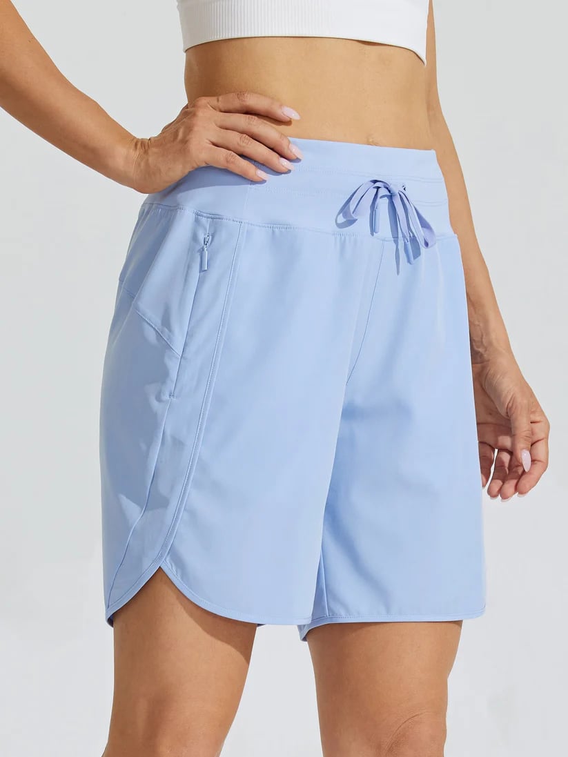 Tyrelle - Short de sport pour femmes avec taille haute et cordon de serrage