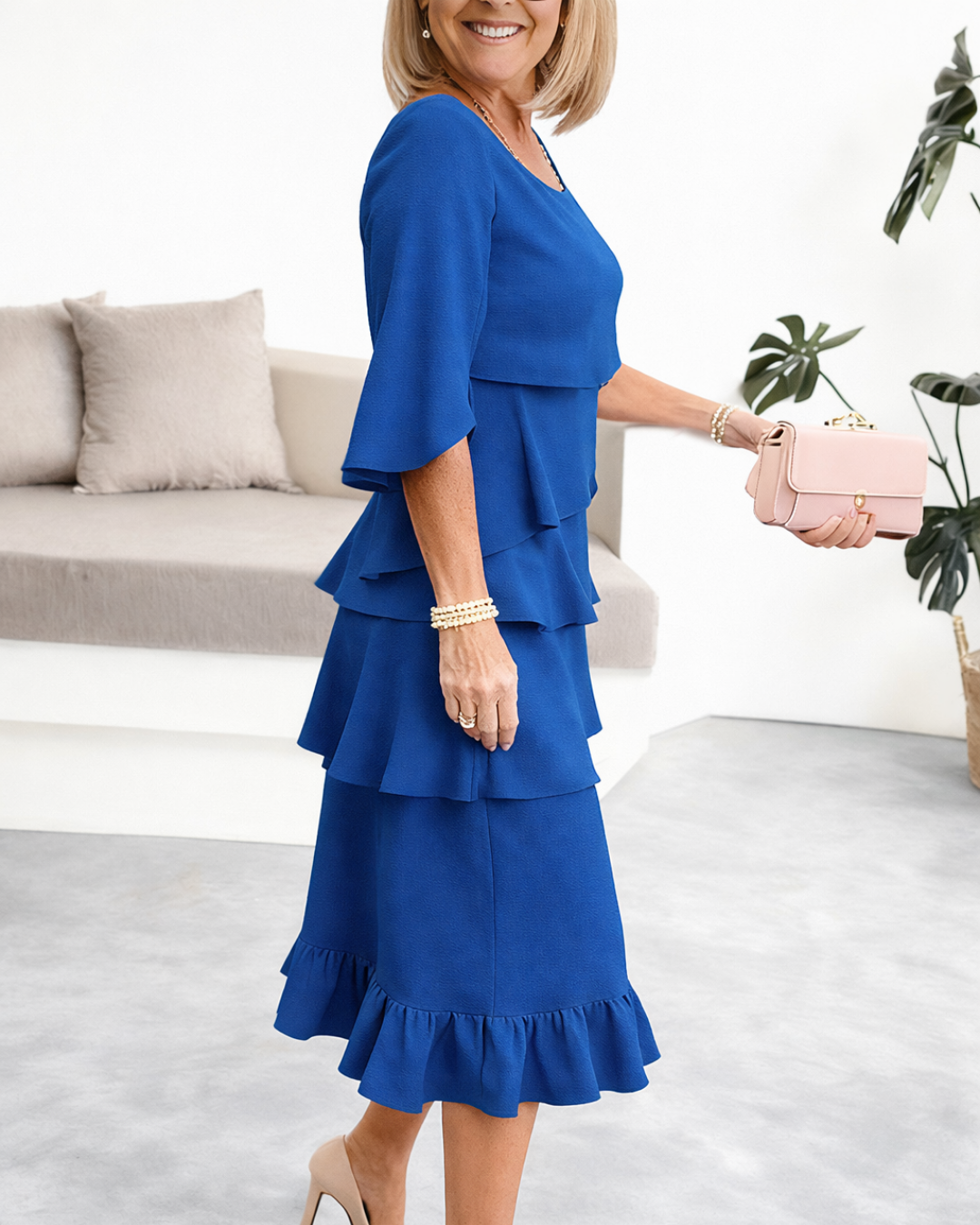 Orivella™ - Robe Élégante à Volants Femme