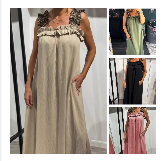 Pascaline™ - Robe Décontractée Sans Manches avec Poches