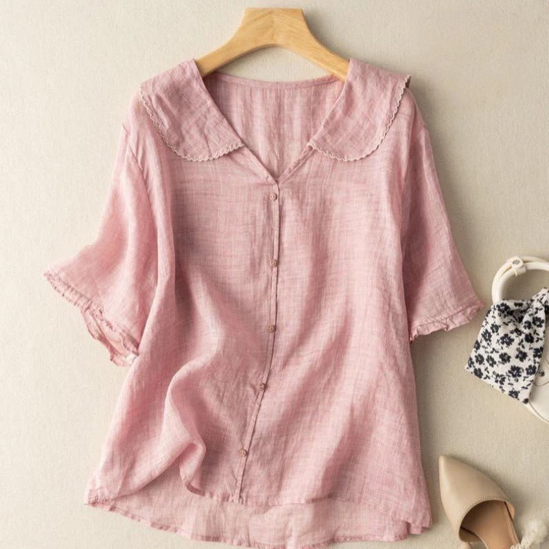 Darian - Chemise Légère En Lin Pour Femme