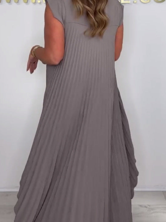 Nelia™ - Ensemble Décontracté avec Top Midi à Manches Courtes et Pantalon à Taille Élastique