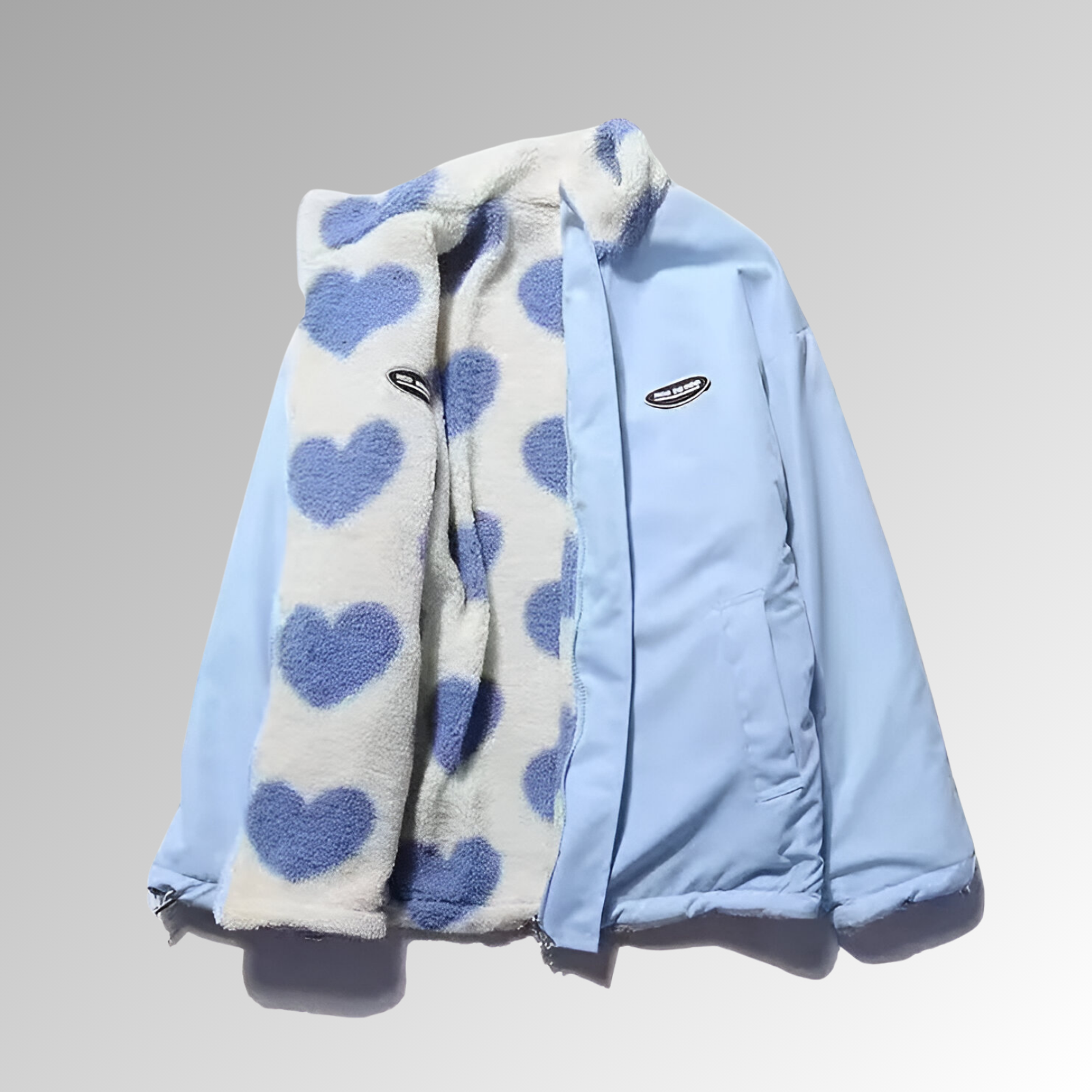 Anastasie™ - Jacket Hiver Douillet à Motifs Cœur