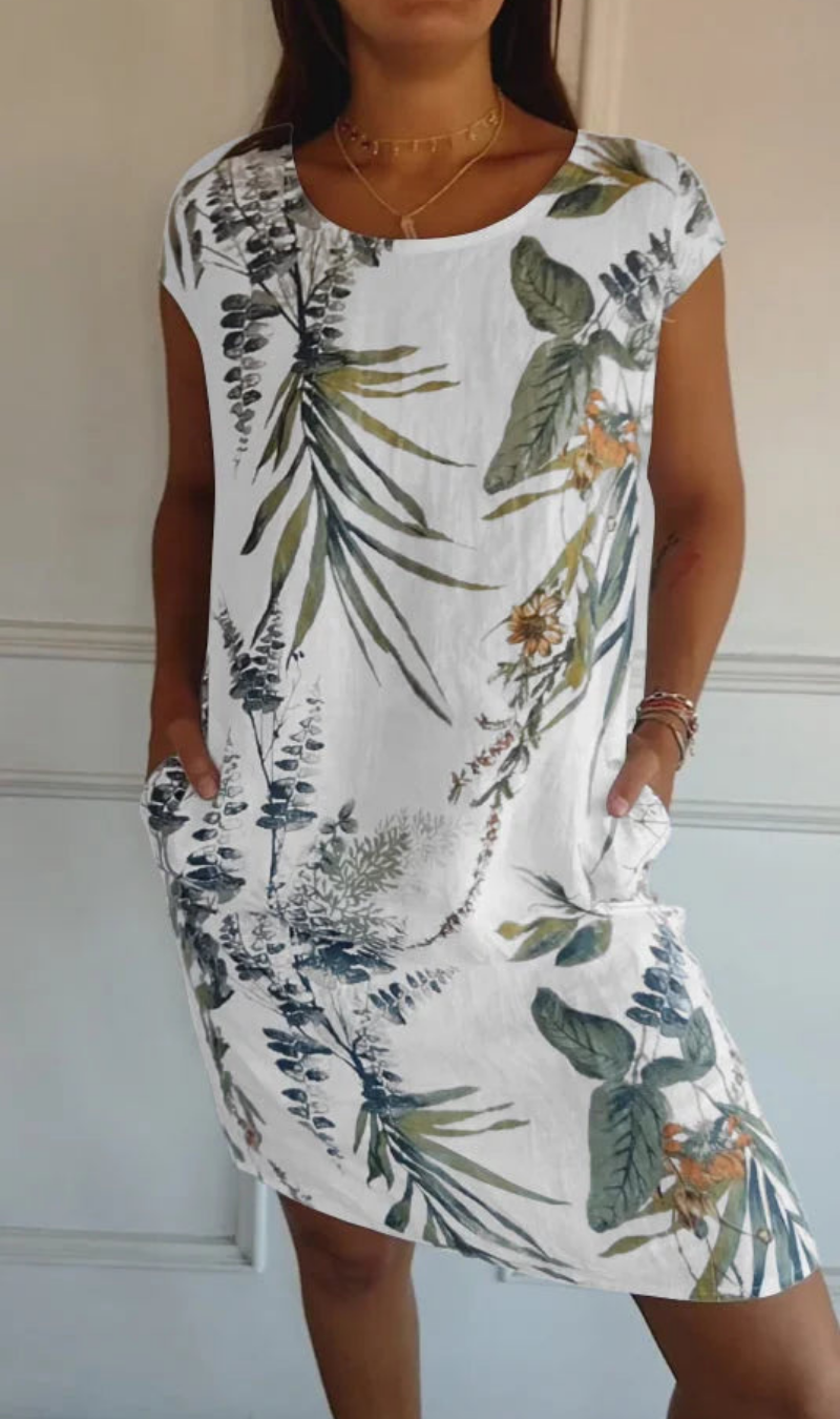 Kaevyn - Robe femme fluide à imprimé jardin