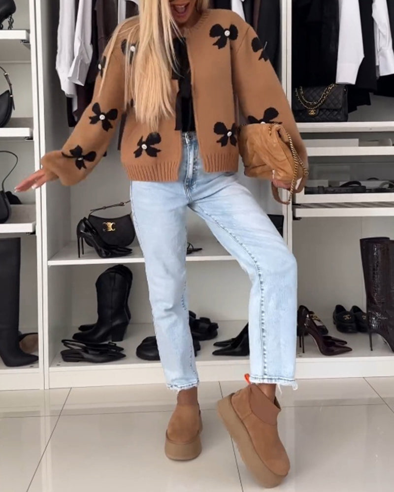 Florentine™ - Cardigan Nœud Élégant