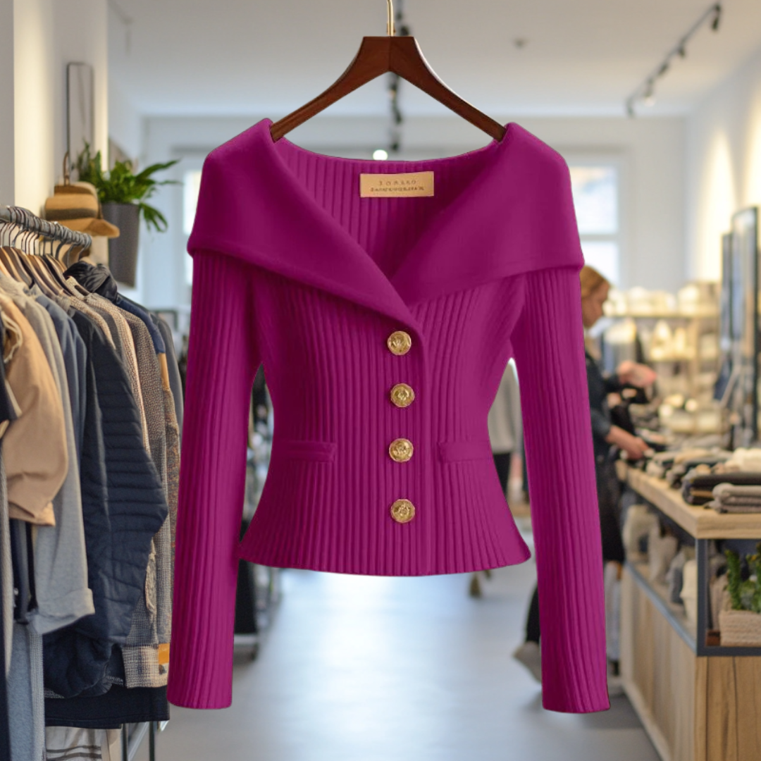 Loreta™ - Tricot-jacket Luxueux
