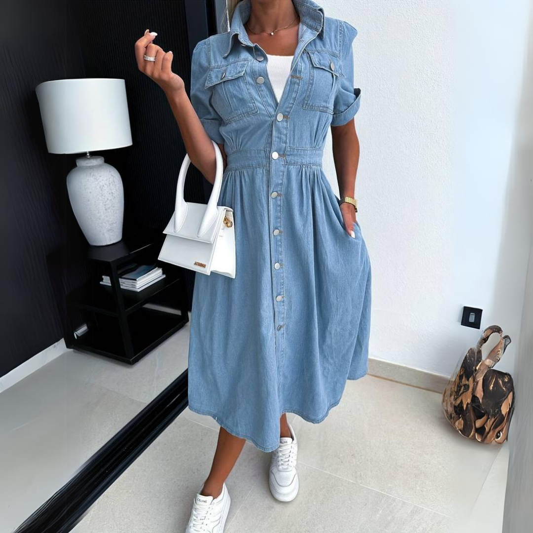 Alicia™ - Robe en denim tendance